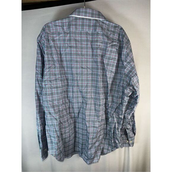 Lauren Ralph Lauren Plaid Button Down Dress Shirt Size 18 36/37 - Picture 2 of 5